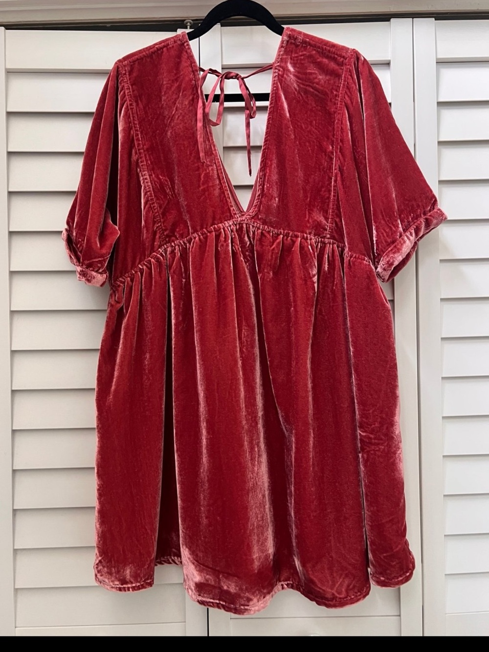 Free People Velvet Open Back Dress – Size XL - Picture 2 of 7